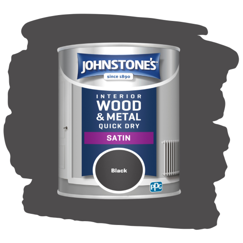 Johnstone's Retail Quick Dry Satin Black 750ml