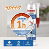 UniBond Speed Kitchen & Bathroom Silicone Sealant White 291g