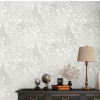 Metropolitan Stories Travel Styles Scatter Leaf Wallpaper White - 391282