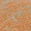 Metropolitan Stories Travel Styles Metallic Damask Wallpaper Orange - 391121