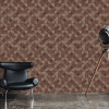 Metropolitan Stories Wood Geo Wallpaper Brown - 369131