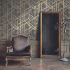 Metropolitan Stories GeoMetric Wallpaper Charcoal - 369281