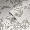 My Home My Spa Roses Wallpaper Grey - 387001