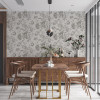 My Home My Spa Roses Wallpaper Grey - 387001