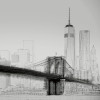 Anaglypta Wall Mural New York Art Illustration Black And White - 8 Panel (384cm x 260cm)