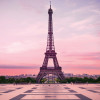 Anaglypta Wall Mural Eiffel Tower At Sunset - 8 Panel (384cm x 260cm)