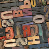 Anaglypta Wall Mural Vintage Letters - 8 Panel (384cm x 260cm)