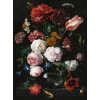 Anaglypta Wall Mural de Heem - Vase of Flowers - 4 Panel (192cm x 260cm)