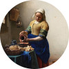 Anaglypta Wall Mural Vermeer - The Milkmaid - Round (140cm x 140cm)