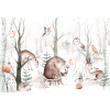 Anaglypta Wall Mural Kvilis - Animal Friends - 8 Panel (384cm x 260cm)