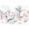 Anaglypta Wall Mural Kvilis - Dinosaur Friends - 8 Panel (384cm x 260cm)