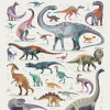 Anaglypta Wall Mural Braun - Dinosaurs - 4 Panel (192cm x 260cm)