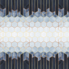 Anaglypta Wall Mural Fredriksson - Blue & White Hexagons - 8 Panel (384cm x 260cm)