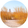 Anaglypta Wall Mural Lighthouse in the Dunes - Round (140cm x 140cm)