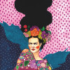 Anaglypta Wall Mural Hülya - Frida Illustration - 4 Panel (192cm x 260cm)