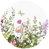 Anaglypta Wall Mural Summer Meadow - Round (140cm x 140cm)