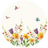 Anaglypta Wall Mural Blanz - Floral Poetry - Round (140cm x 140cm)