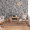 New Walls Treescape Wallpaper Grey - 374201