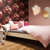 New Walls Woven Plain Wallpaper Pink - 374301