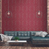 Metropolitan Stories 2 Diamonds Wallpaper Red - 378692