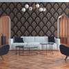 Metropolitan Stories 2 Damask Wallpaper Black - 379012