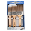 Maxim Diamond 5 Piece Paint Brush Set (set includes 2 x 1.5", 2 x 2”, 1 x 3”)