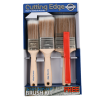 Cutting Edge 5 Piece Paint Brush Set (set includes 2 x 1.5", 2 x 2", 1 x 3" and FREE brush comb)