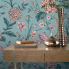 Rasch Hydrangea Wallpaper Teal