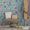 Rasch Hydrangea Wallpaper Teal