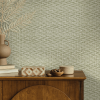 Holden Decor Twill Weave Wallpaper Sage